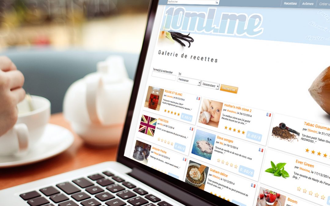 Site 10ml recettes e-liquides DIY