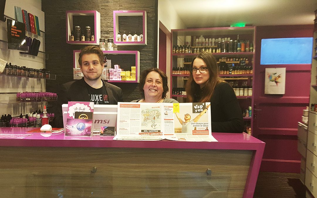 Le VAPYOU en boutique spécialisée de e-cigarette