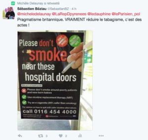 Tweeter Michèle Delaunay est anti-vape