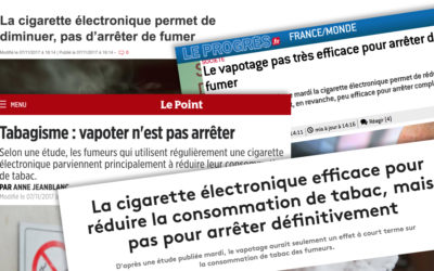 Une journée de désinformation sur la vapotage, comment ça marche ?