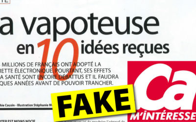 Fake news en série sur la vape dans le magazine Ça m&rsquo;intéresse