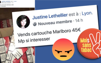 Pour acheter des cigarettes de contrebande, RDV sur Facebook Mois Sans Tabac