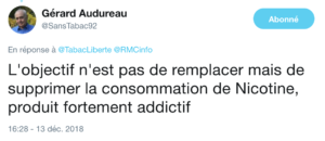 Gérard Audureau DNF anti-vape nicotine