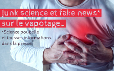 Nouvelle fake news dans la presse française : vapotage et maladies cardiaques
