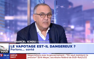 Dr Marcel ICHOU sur le vapotage : infraction au code de la santé publique (art. 13) sur LCI ?
