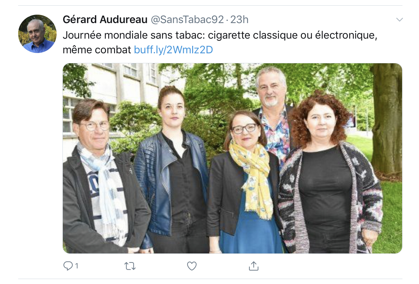 Audureau anti-vape déclaré