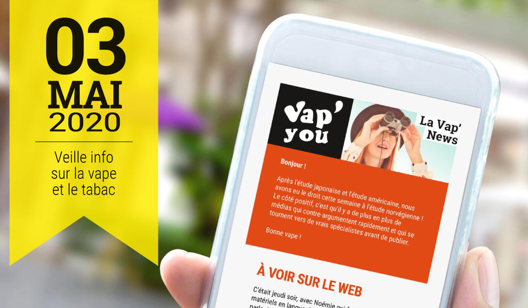 Newsletter d'informations sur la vape