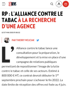 Alliance contre le tabac et argent public