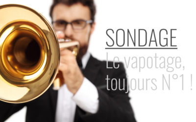 Sondage : pour arrêter de fumer, le vapotage est toujours l&rsquo;outil d&rsquo;aide le plus populaire !