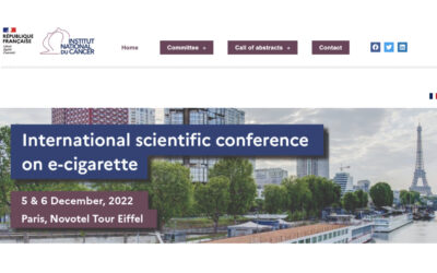 L&rsquo;Institut National du Cancer (INCa) organise une conférence scientifique internationale sur la vape