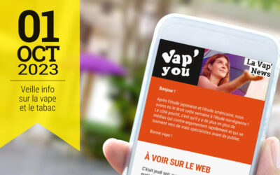 Vap&rsquo;News : 1er octobre 2023
