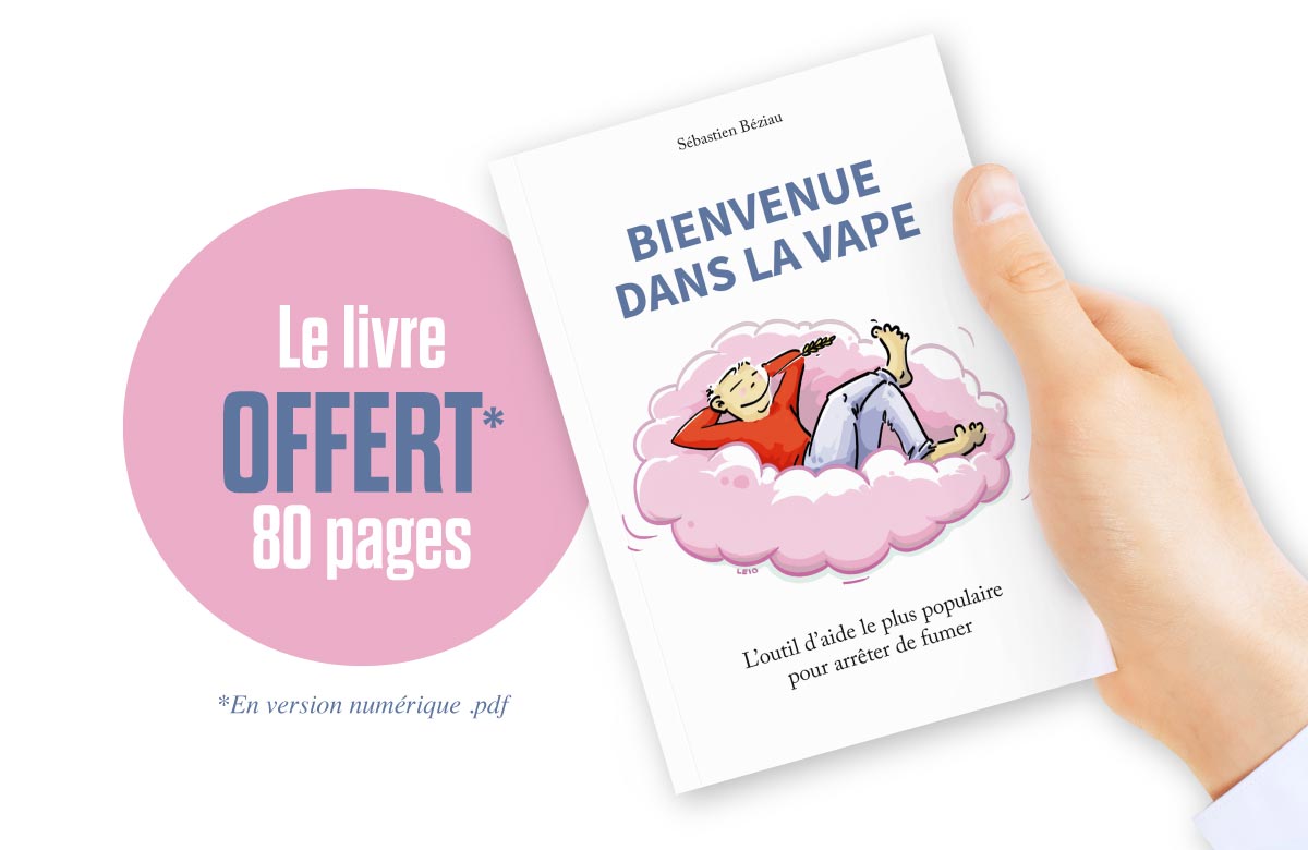 Offert, le livre Bienvenue dans la vape - Gratuit